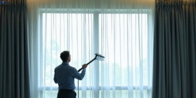 Commercial curtain stain removal service runaway-bay hotels offices restaurants
